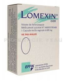 LOMEXIN 600 mg Boîte de 1 Capsules Gynécologiques