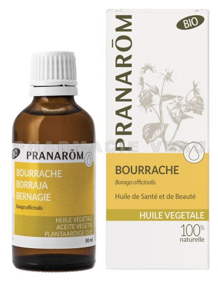 PRANAROM - Huile Végétale Bio - Bourrache - Flacon 50ml