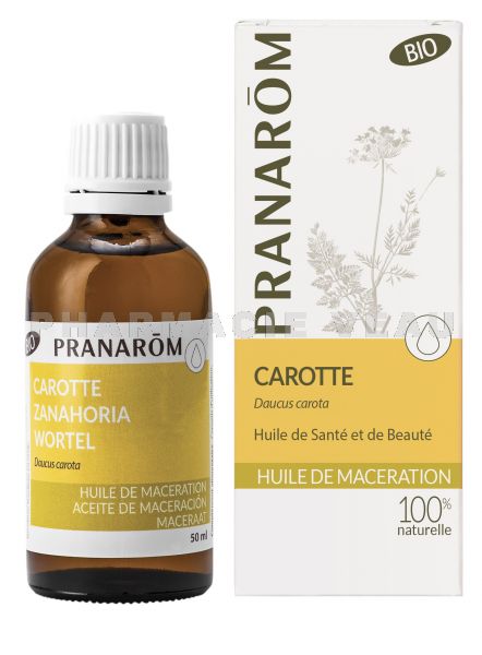 CAROTTE - Pranarom Huile végétale De Carotte Bio (Daucus Carota) - Flacon 50ml