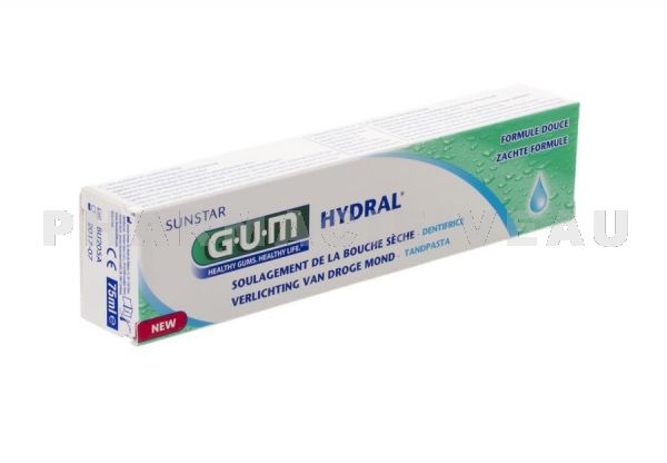 GUM HYDRAL Dentifrice tube 75 ml (référence n°6020)