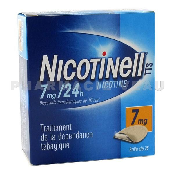 NICOTINELL TTS Patchs à la Nicotine 7 mg/24 h boite de 28