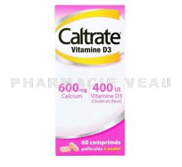 Caltrate Vitamine D3 Boîte de 60 comprimés
