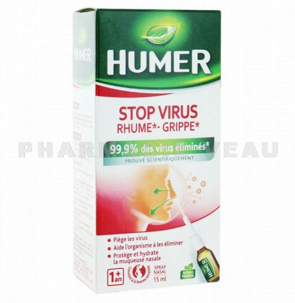 HUMER Stop Virus Spray Nasal Rhume Grippe 15 ml