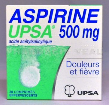 ASPIRINE 500 UPSA 20 comprimés effervescents