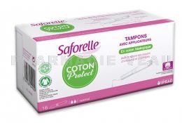 SAFORELLE Protect coton bio 16 Tampons avec applicateur Normal