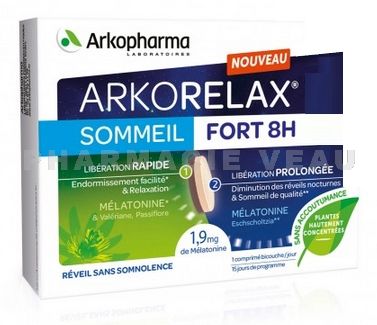 ARKORELAX Fort - 8H Sommeil 1.9mg Arkopharma - 15/30 Comprimés