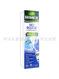 HUMER Spray nasal Nez Bouché Eau de Mer Hypertonique Adulte spray nasal 50 ml