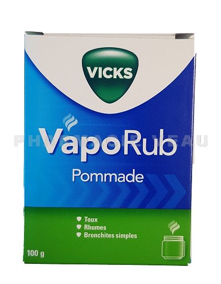 VICKS VAPORUB pommade Rhume & Toux décongestionnant (100 gr)