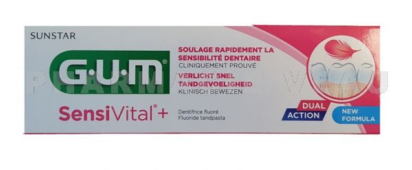 GUM SENSIVITAL Gel dentifrice Dents sensibles (75ml)