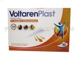 VOLTAREN PLAST Emplatres Entorses Contusions 10 emplâtres Voltarenplast