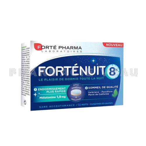 FORTENUIT 8H Sommeil Mélatonine 1.9mg (30 comprimés) Forte Pharma
