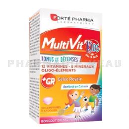 MULTIVIT 4G Kids / Enfants Vitamines 30 comprimés à croquer Forte Pharma