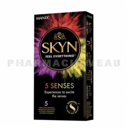 MANIX SKYN 5 Senses assortiment 5 préservatifs