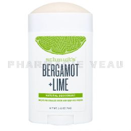 Schmidt's Déodorant Naturel Bergamote Citron Vert roll-on 75g