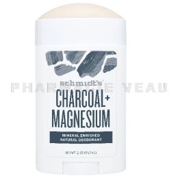Schmidt's Déodorant Naturel Charbon Magnésium roll-on 75g
