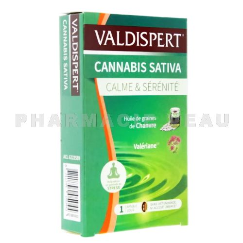 VALDISPERT Cannabis Sativa Calme & Sérénité (24 capsules)