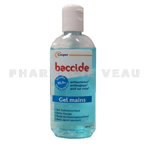 BACCIDE - Gel Hydroalcoolique Mains - 100ml BLEU
