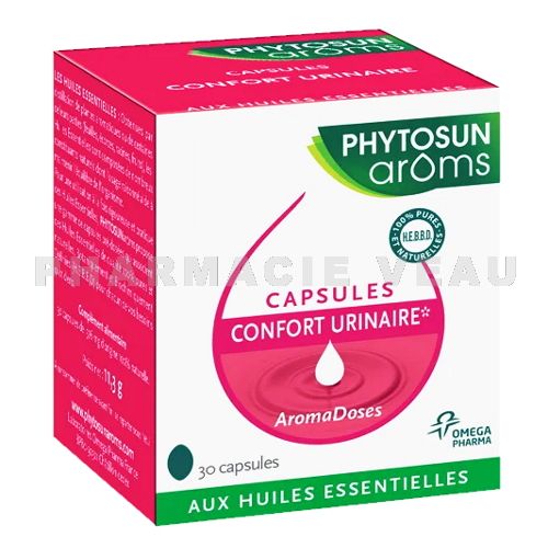 Aromadoses Capsules Confort Urinaire (30 capsules) - PHYTOSUN AROMS