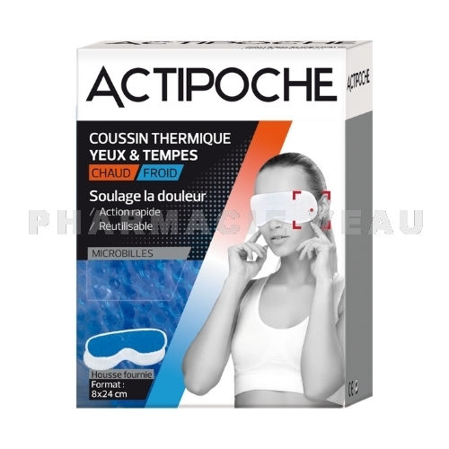 ACTIPOCHE Coussin Thermique Yeux et Tempes (8x24 cm)