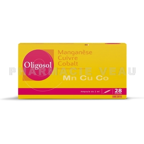 OLIGOSOL Manganèse Cuivre Cobalt (Mn Cu Co) - 28 ampoules