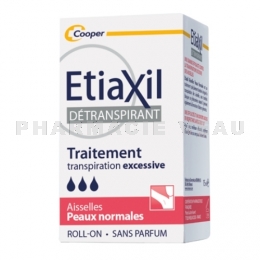 ETIAXIL Détranspirant Roll-On Peaux Normales 15 ml