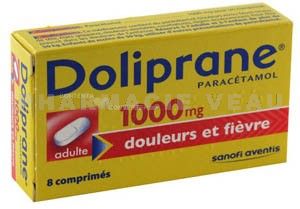 DOLIPRANE (1000 mg) (8 comprimés à avaler)