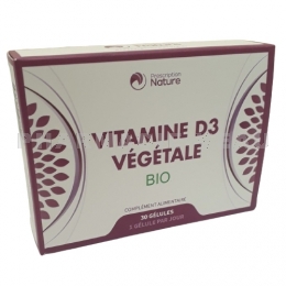 Vitamines D3 végétale bio 30 gélules