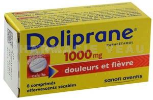 DOLIPRANE (1000 mg) (8 comprimés effervescents)