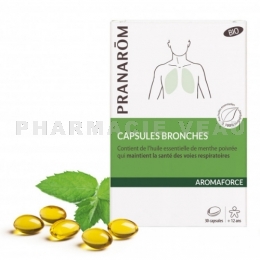 AROMAFORCE Bio - Pranarôm Capsules Bronches - 30 Capsules 