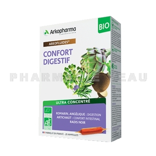 ARKOFLUIDES BIO - Confort Digestif Arkopharma - 20 ampoules