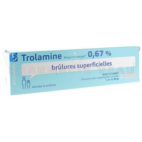 TROLAMINE 0,67% Brûlures superficielles 93 g Biogaran