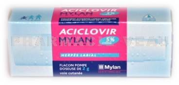 ACICLOVIR Crème Mylan flacon-pompe 2g Générique de ACTIVIR