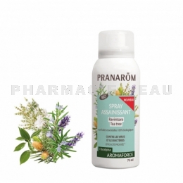 AROMAFORCE Bio - Pranarôm Spray Assainissant Ravintsara Tea Tree - Spray 75 ml 