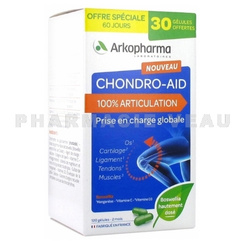 ARKOPHARMA - Chondro-Aid 100% Articulation - 60/120/180 Gélules