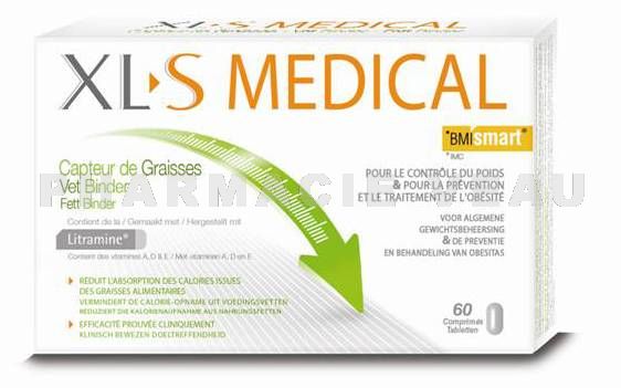 XLS MEDICAL Minceur CAPTEUR DE GRAISSES (60 comprimés)
