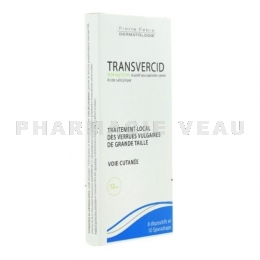 Transvercid 14,54 mg/12 mm 8 dispositifs