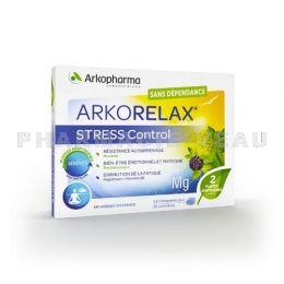 ARKORELAX - Stress Control Stress et Sommeil Arkopharma - 30 comprimés