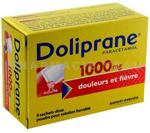 DOLIPRANE 1000mg Poudre - 8 sachets