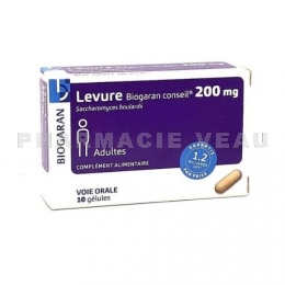 BIOGARAN -  Levure 200 mg 10 gélules