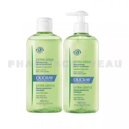 DUCRAY - Extra Doux Shampooing Dermo Protecteur 2x400 ml