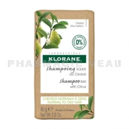 KLORANE - Shampoing Solide au Cédrat 80 g