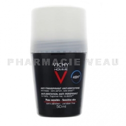 VICHY - Homme Déodorant Anti-Transpirant Anti-Irritations 48H 50 ml