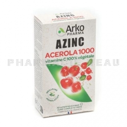ARKOPHARMA - Azinc Acerola 1000 30 comprimés