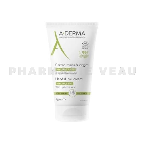 ADERMA - Crème Mains et Ongles Hydratante Bio 50 ml