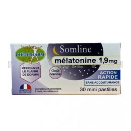 Diétipharm Somline Mélatonine 1,9 mg 30 pastilles