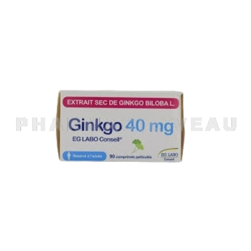 Ginkgo 40 mg 90 comprimés EG Labo