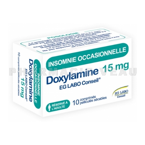 Doxylamine 15 mg Eg Labo 10 comprimés