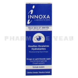 Innoxa Gouttes Oculaires Hydratantes Yeux Secs et Irrités 10 ml