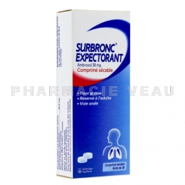 Sanofi Surbronc Expectorant Ambroxol 30 mg 30 comprimés