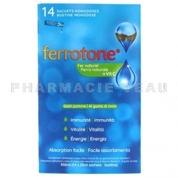 Ferrotone Fer Naturel + Vitamine C sticks